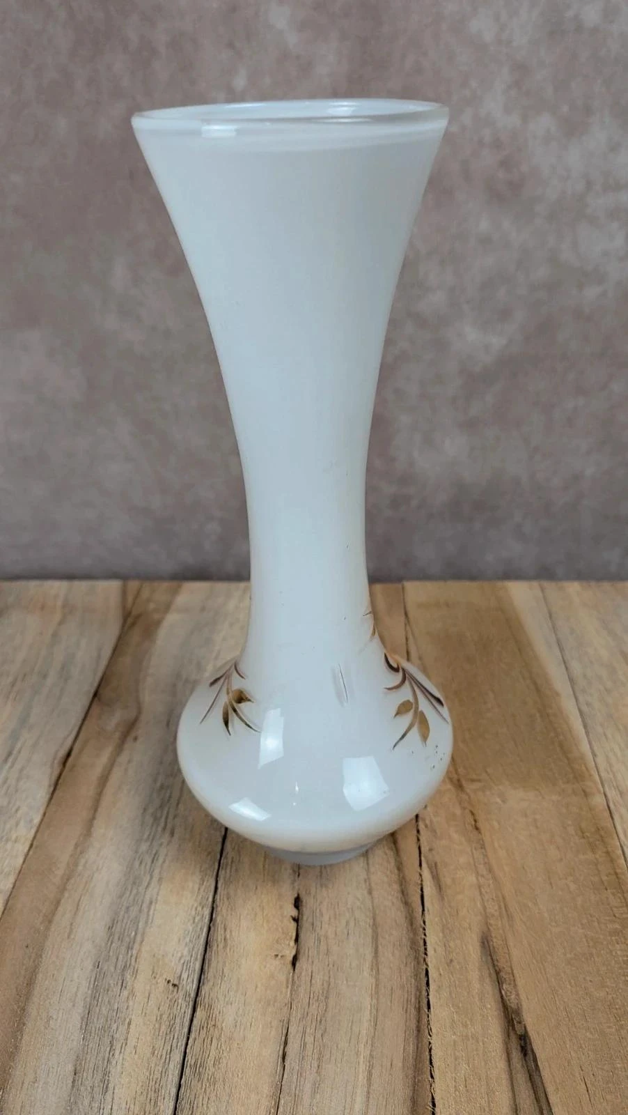 Vase vintage en verre décor flori – photo 5